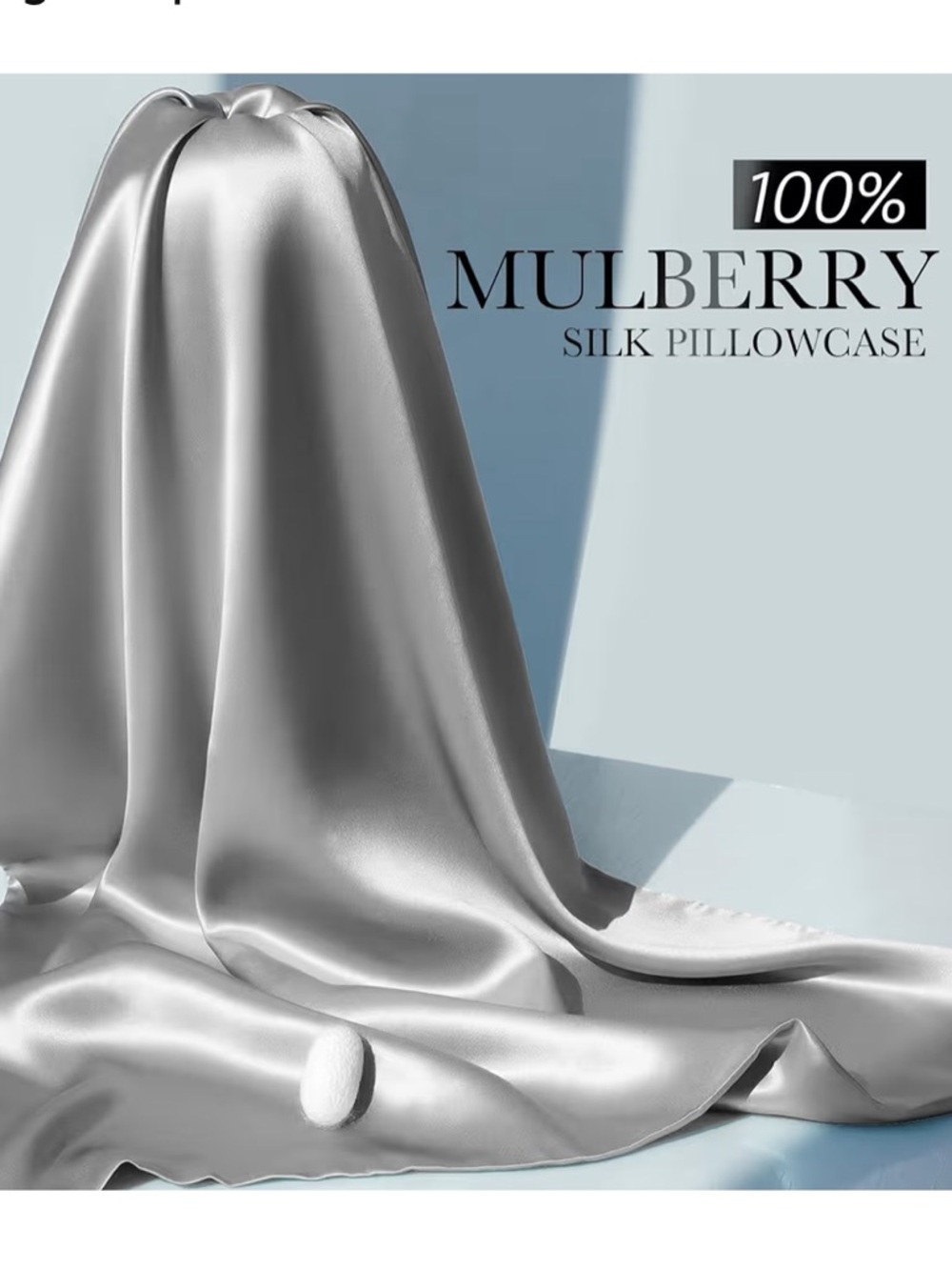 100% Pure Silk Pillowcase - Luxurious Sheen
